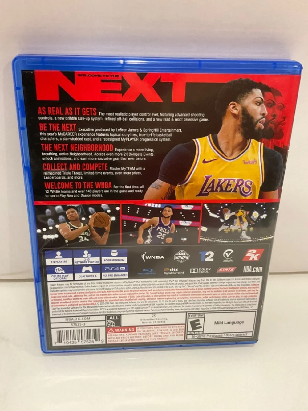 SONY PS4. NBA 2K20. Anthony Davis. Pre Owned